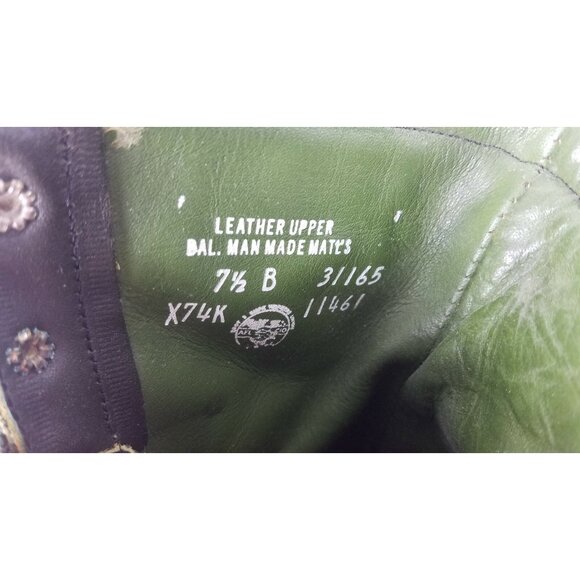 Boston Red Sox Ted Williams Sears Leather Combat Boots Size 7.5 B Rare with Box! - Picture 9 of 12